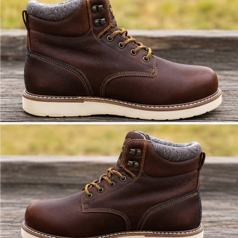 Georgia Boot GB00351 Men’s 9M Steel Toe Waterproof EH Leather Work Boots Brown